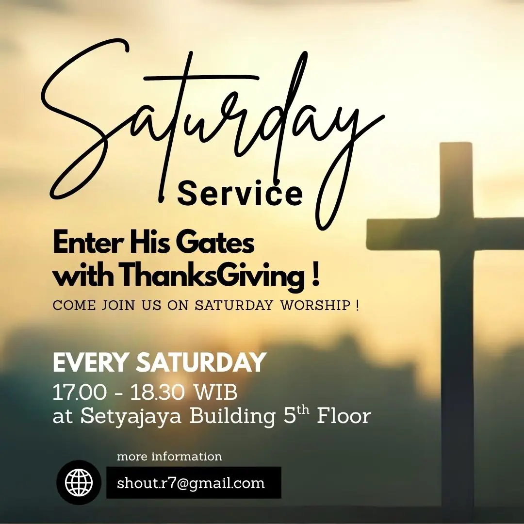 Flyer Saturday Service (2025) 1x1.webp