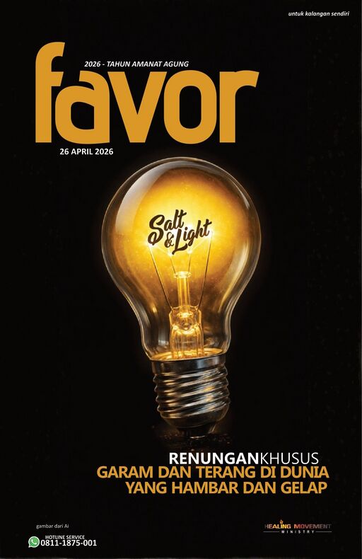 Garam dan terang di dunia yang hambar dan gelap