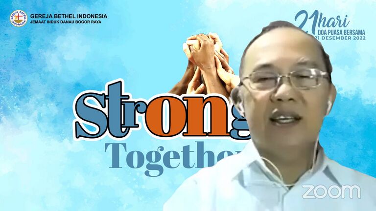 Pdt Hendrawan Rusli dalam Stronger Together! (2022), Minggu, 04 Desember 2022, di GBI Danau Bogor Raya.